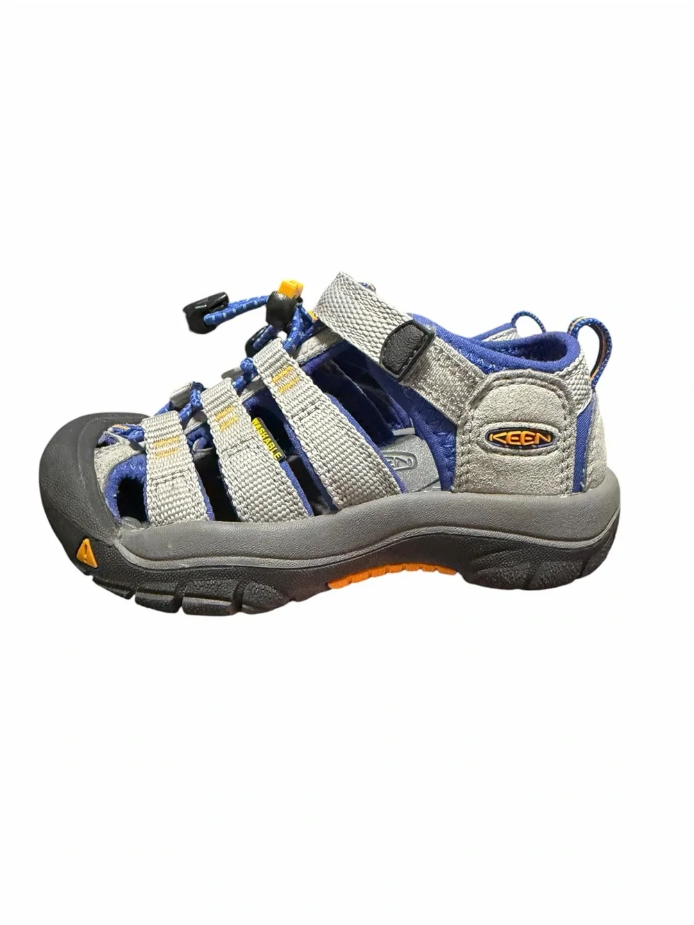 KEEN Newport H2 Toddler Waterproof Sandals | Gray Blue Orange | Size 10